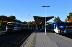 Blamáž na kolejích pod Ještědem